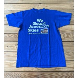 Vintage NATIONAL GUARD Men's Spell Out T Shirt S